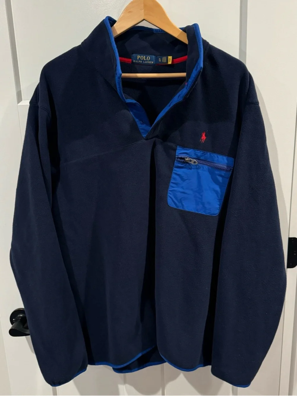 NEW Polo Ralph Lauren Fleece Mock Neck Pullover Sz XL